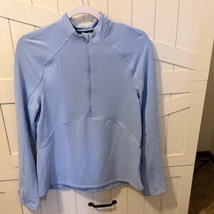Light Blue Half-Zip Pullover